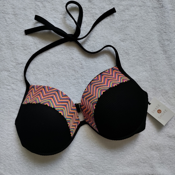 🆕Shade & Shore | Ribbed Bikini Top Size 34DD - Picture 2 of 12